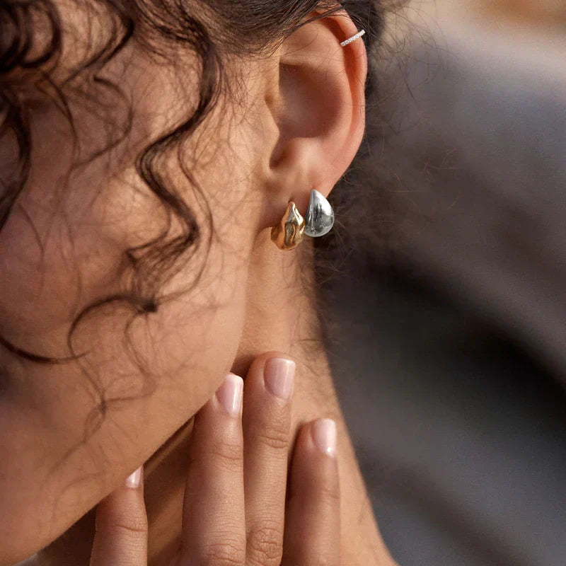 Marcella White Gold Drop Earrings