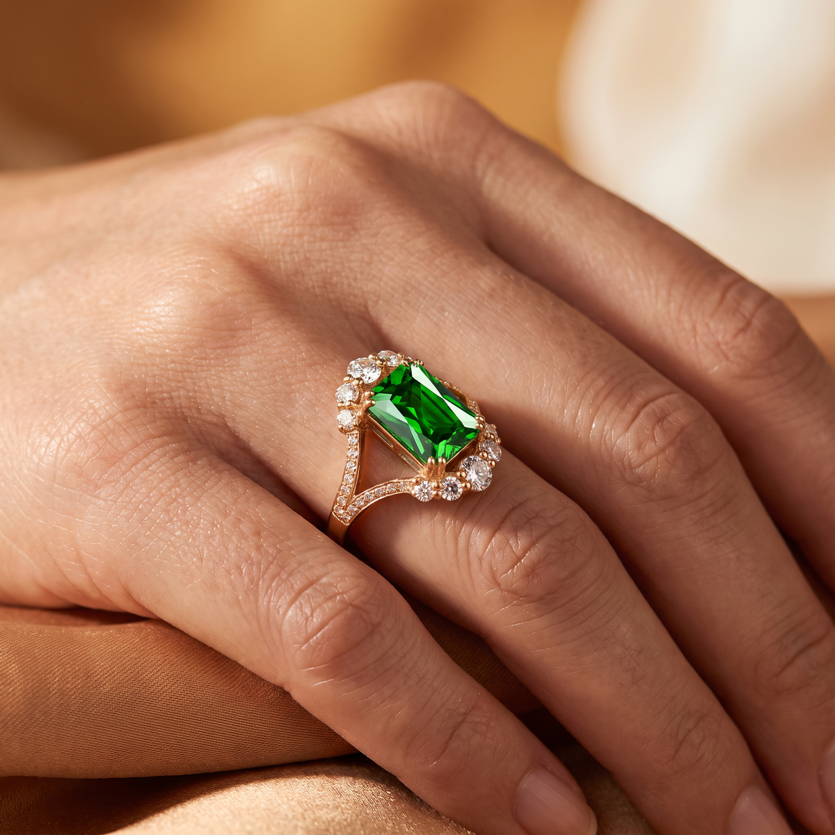 Elisova Gold Ring - worn