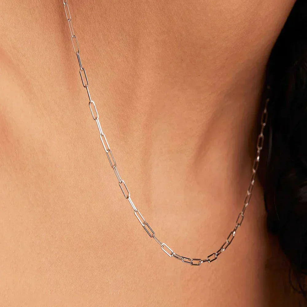Melisande White Gold Chain Necklace