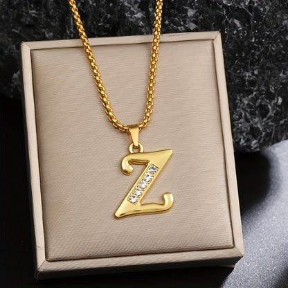Corinne Gold Initial Necklace
