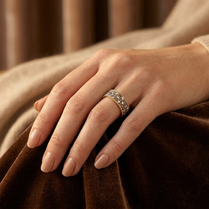 Emily Silver and Gold Ring
