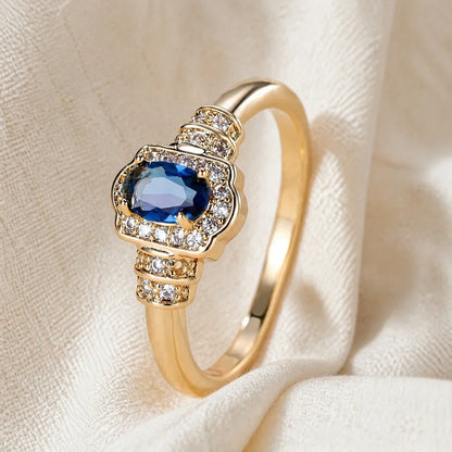 Paola Gold Sapphire Ring
