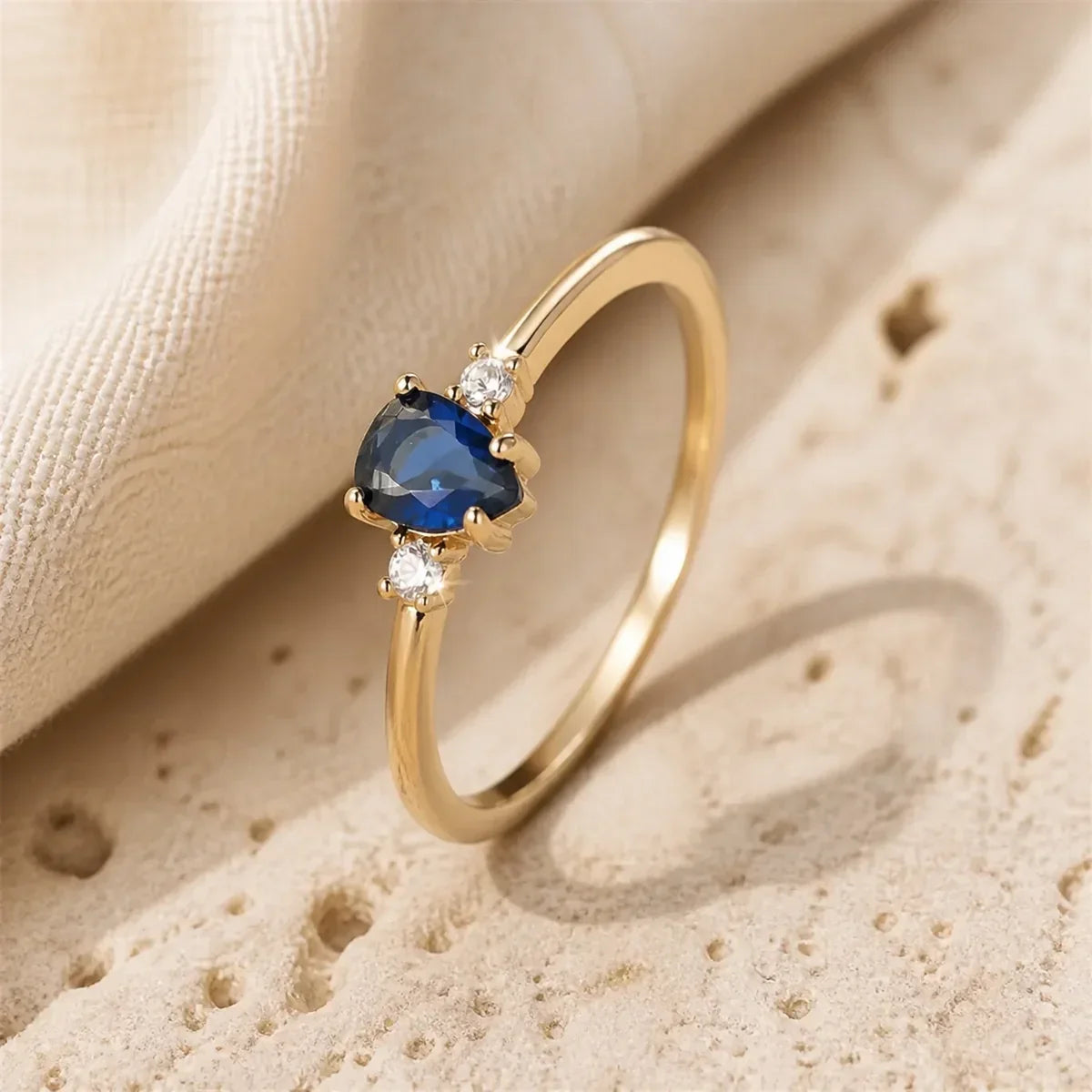 Dalila Gold Sapphire Ring