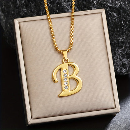 Corinne Gold Initial Necklace