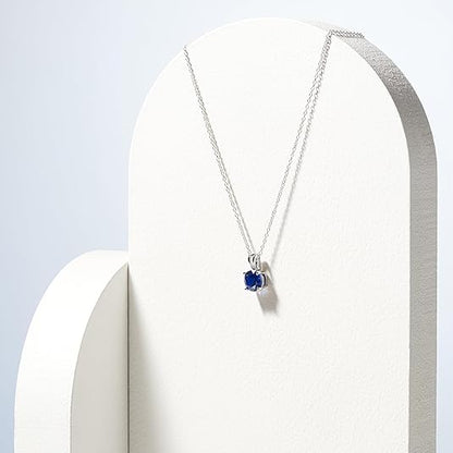 Livia White Gold Sapphire Necklace
