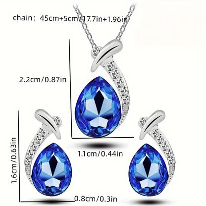 Lorena White Gold Sapphire Set
