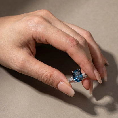 Viola White Gold Sapphire Set