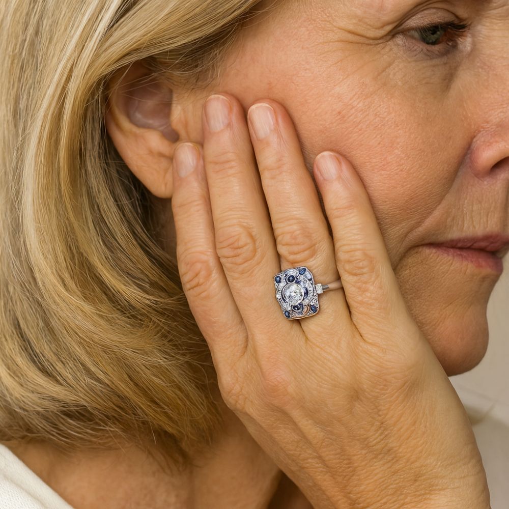 Clarisse White Gold Sapphire Ring