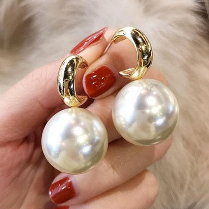 Harlow Gold Pearl Earrings