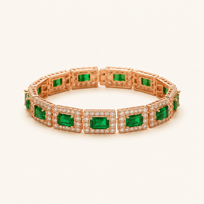 Bridget Gold Emerald Bracelet