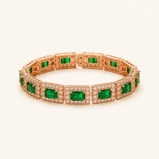 Bridget Gold Emerald Bracelet