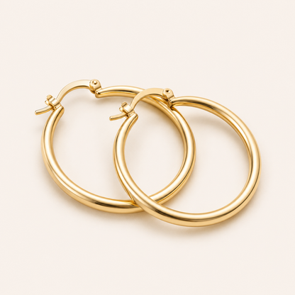 Sienna Gold Hoop Earrings