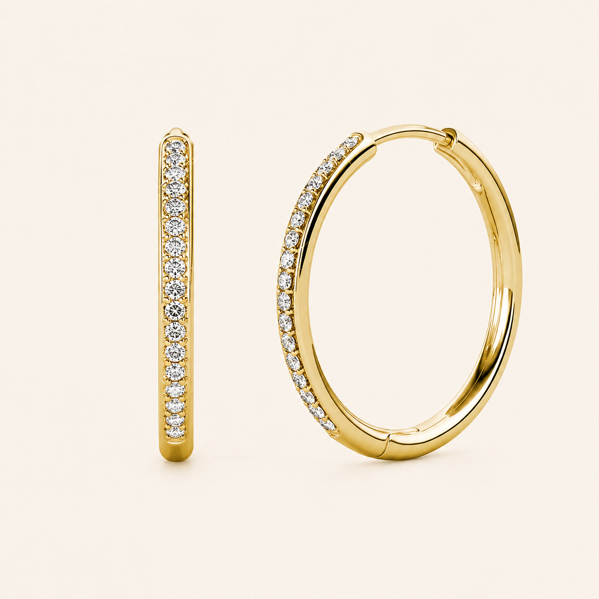 Vera Gold Pave Earrings
