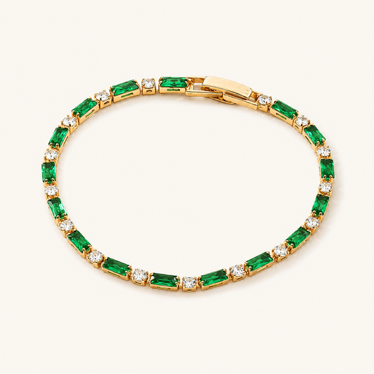 Greer Gold Emerald Bracelet