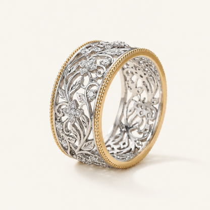 Emily Silver and Gold Ring