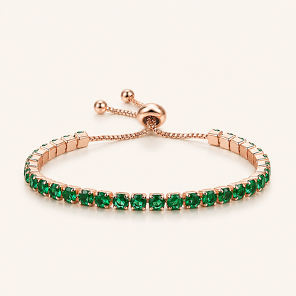 Hazel Gold Emerald Bracelet