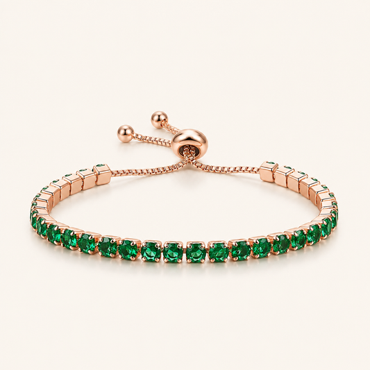 Hazel Gold Emerald Bracelet