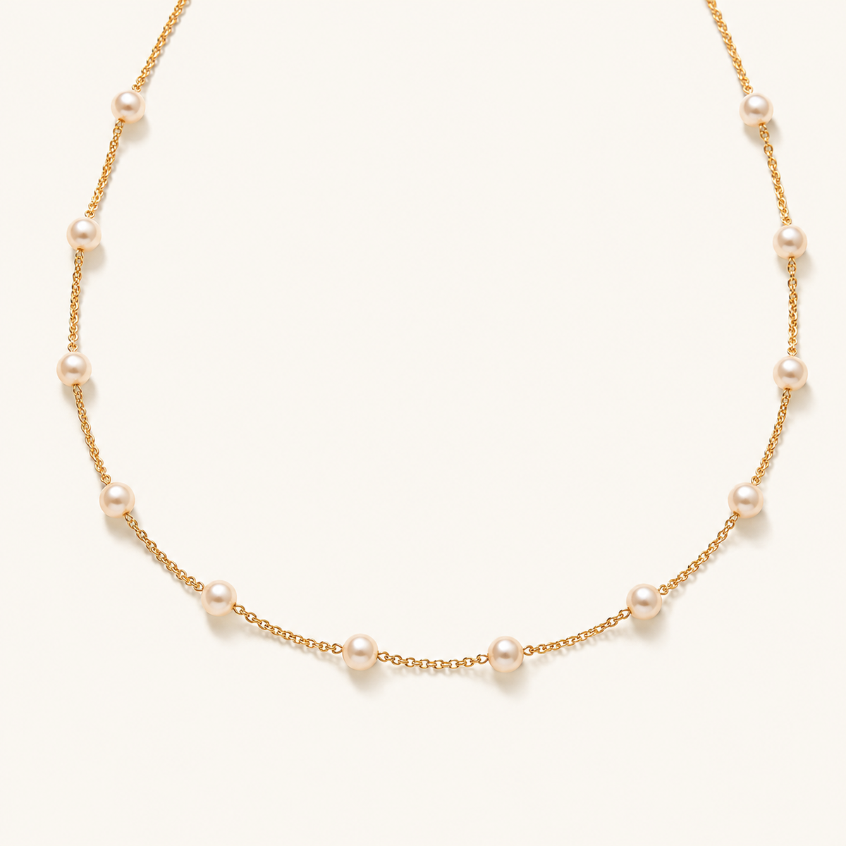 Beatrix Gold Pearl Necklace