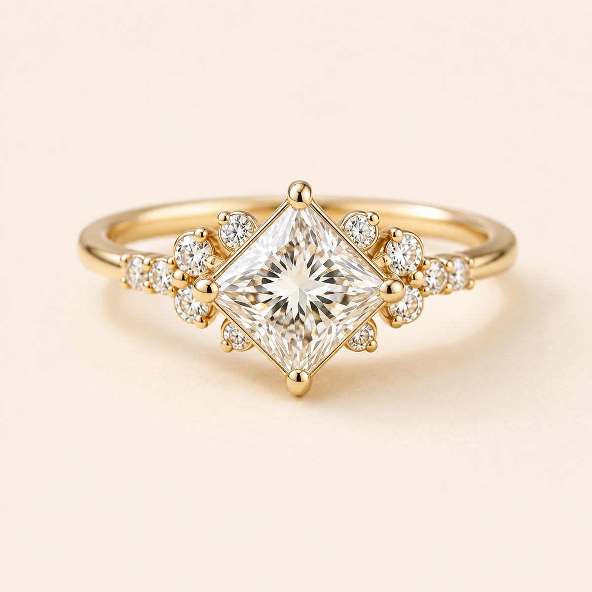 Camille Gold Solitaire Ring