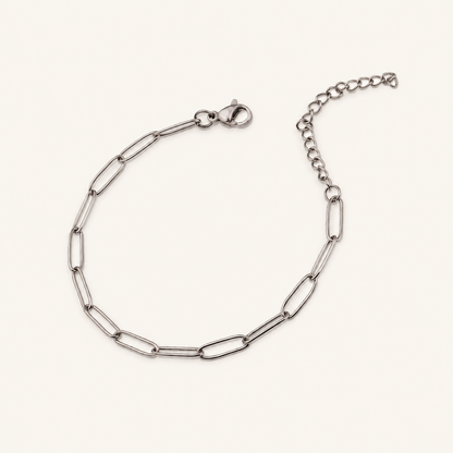 Mirabel White Gold Link Bracelet