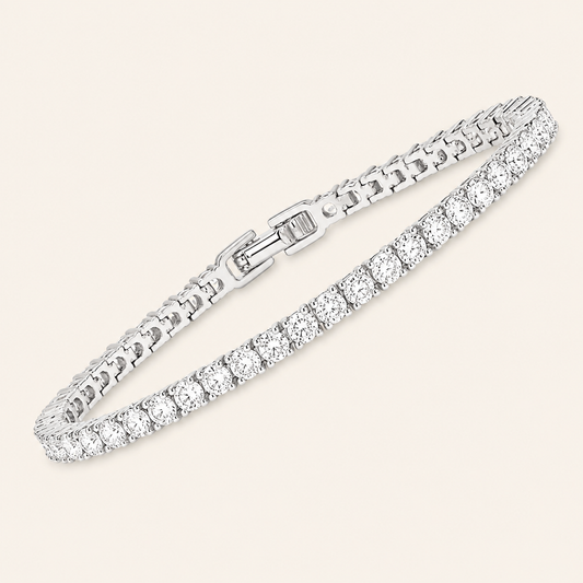 Madeleine White Gold Tennis Bracelet