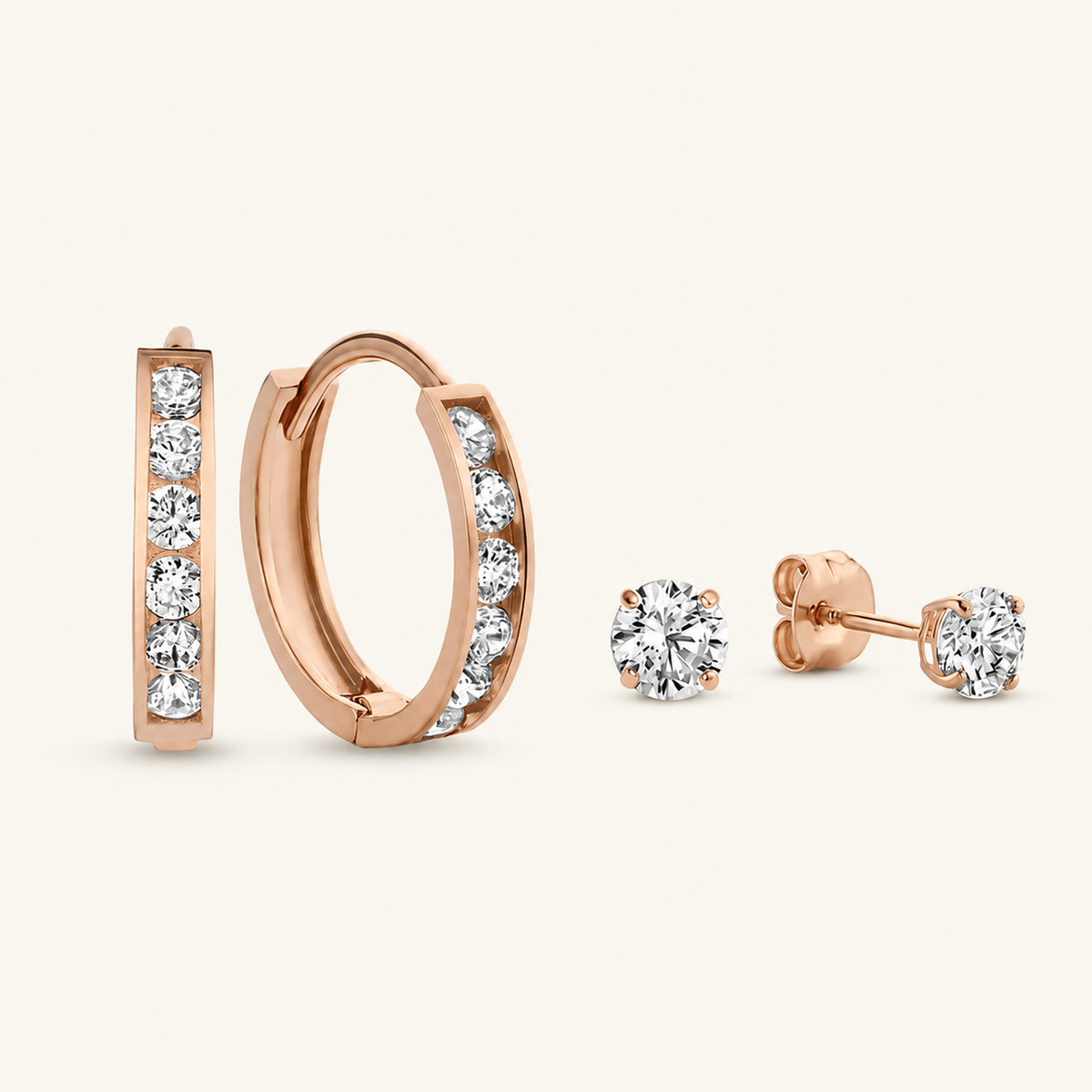 Dara Gold Earrings Set
