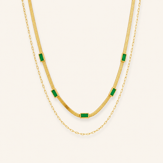 Lana Gold Emerald Necklace