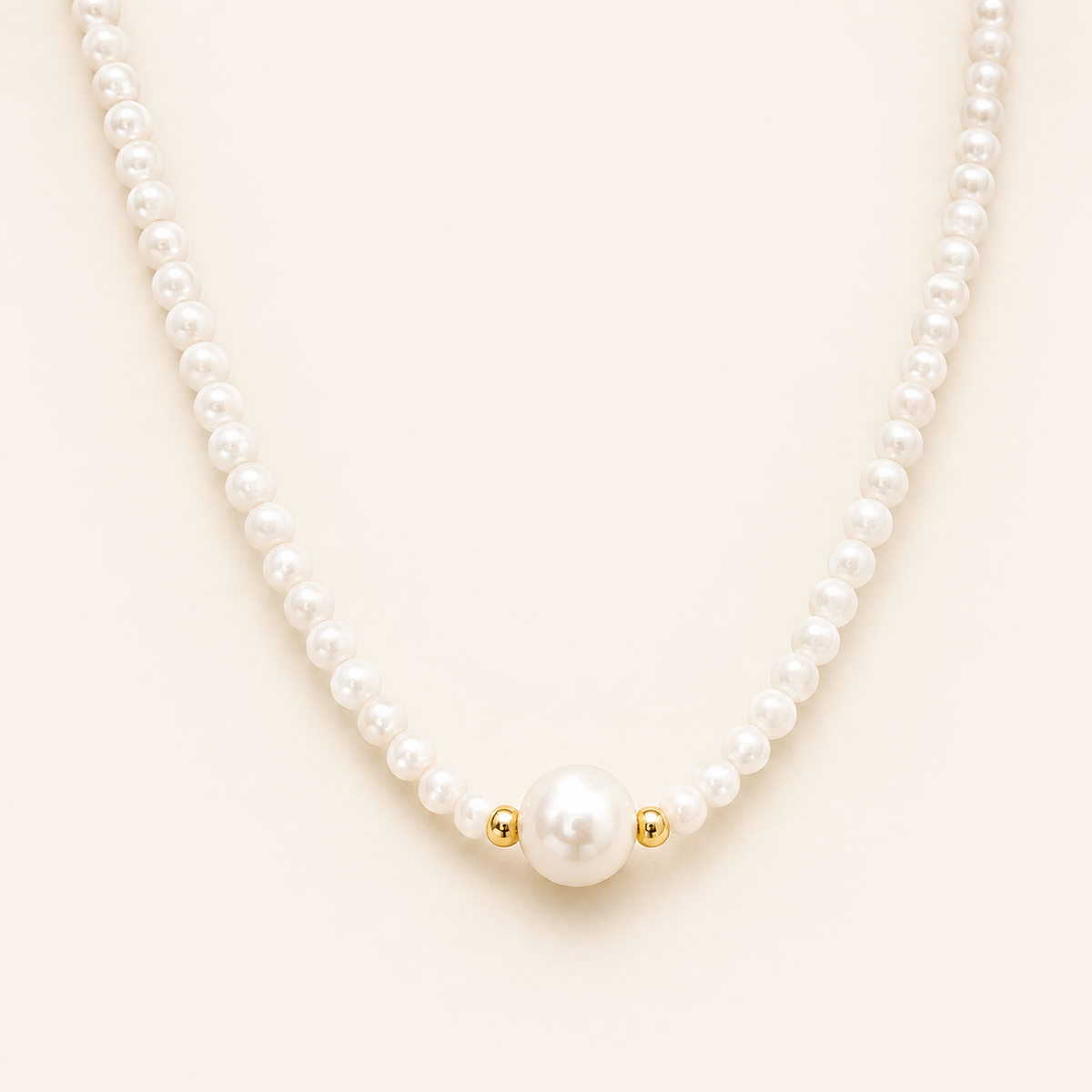 Johanna Gold Pearl Necklace