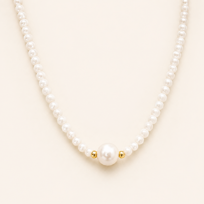 Johanna Gold Pearl Necklace