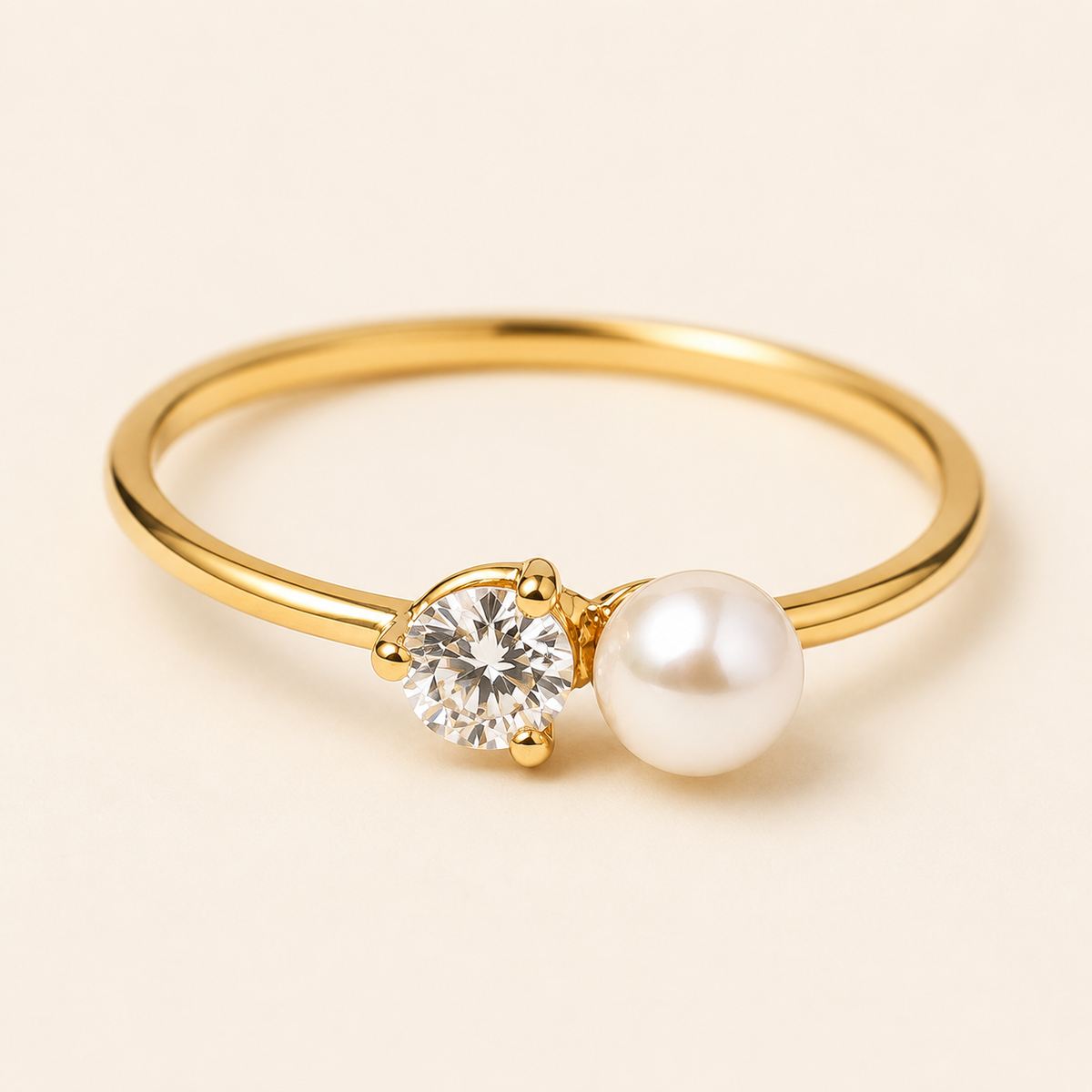 Jessamine Gold Pearl Ring