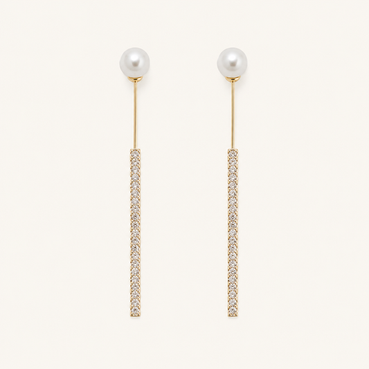 Imelda Gold Pearl Earrings