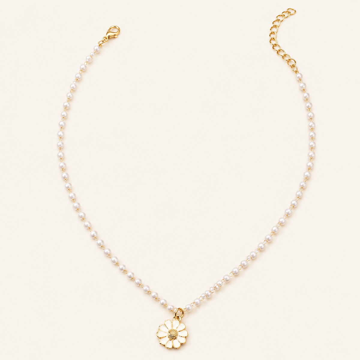Gianna White Gold Pearl Necklace