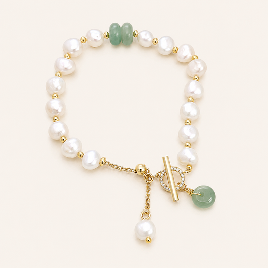 Galatea Gold Pearl Bracelet