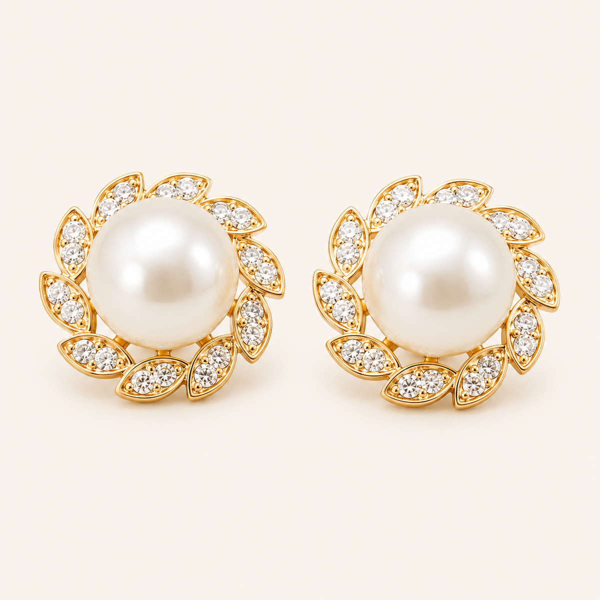 Georgia Gold Pearl Earrings