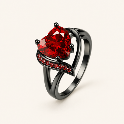Calindra Heart Ruby Ring