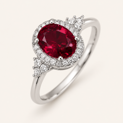Kirelle White Gold Ruby Ring