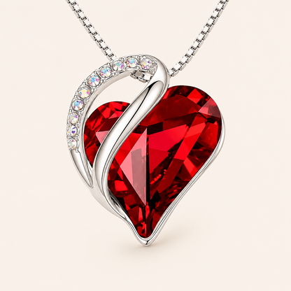 Dulcie White Gold Ruby Necklace