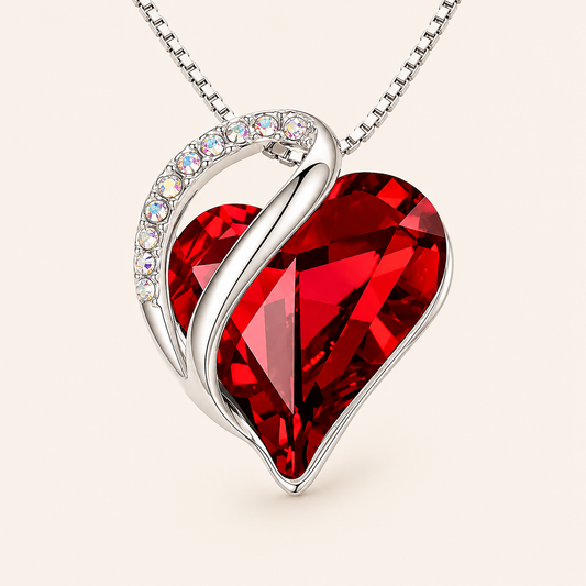 Dulcie White Gold Ruby Necklace