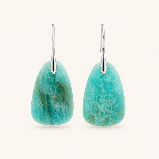 Carola White Gold Earrings