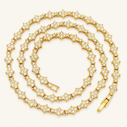 Ariane White Gold Tennis Necklace
