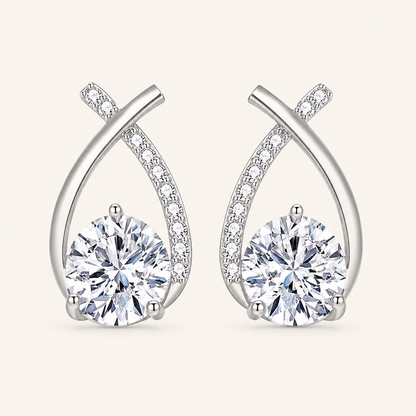Arielle White Gold Earrings