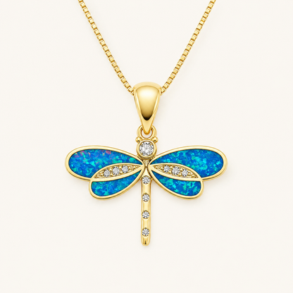 Ailsa Gold Dragonfly Necklace