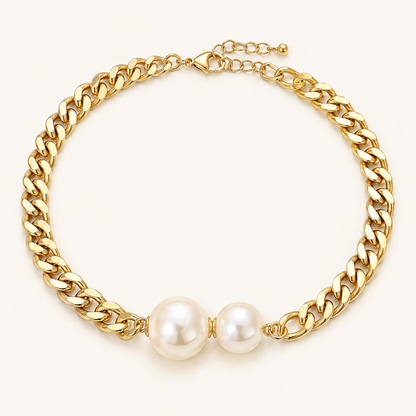 Federica Gold Pearl Necklace