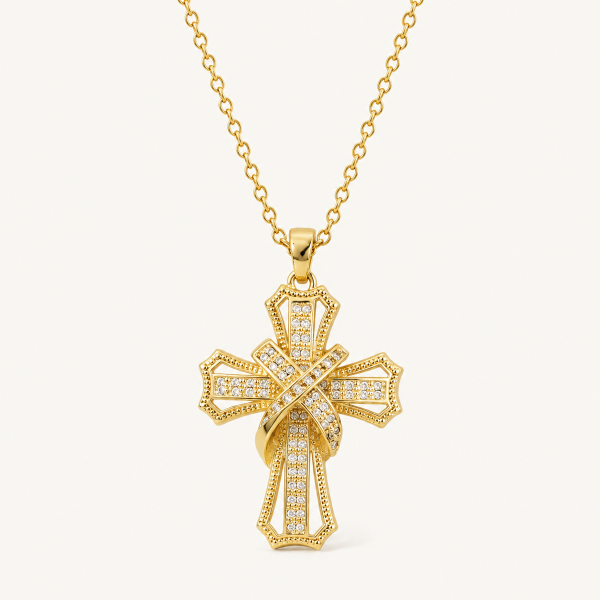 Arabella Gold Pendant Necklace