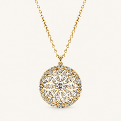 Berenice Gold Sunflower Necklace