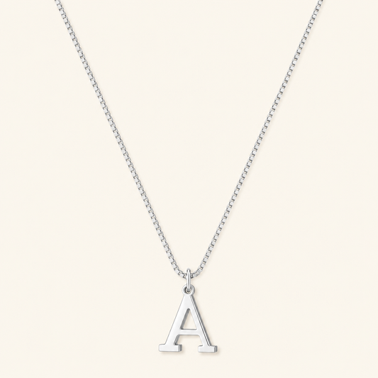 Love Letter White Gold Necklace