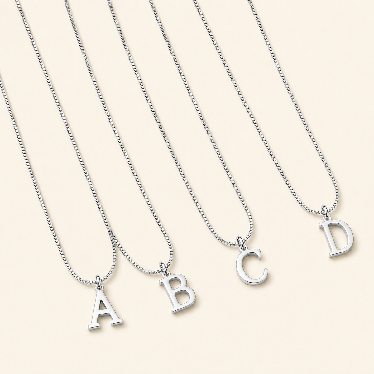 Love Letter White Gold Necklace