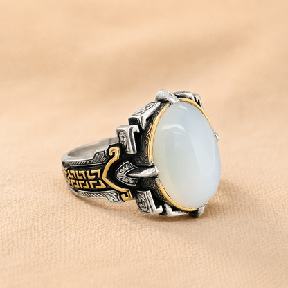 Helena White Gold Seal Ring
