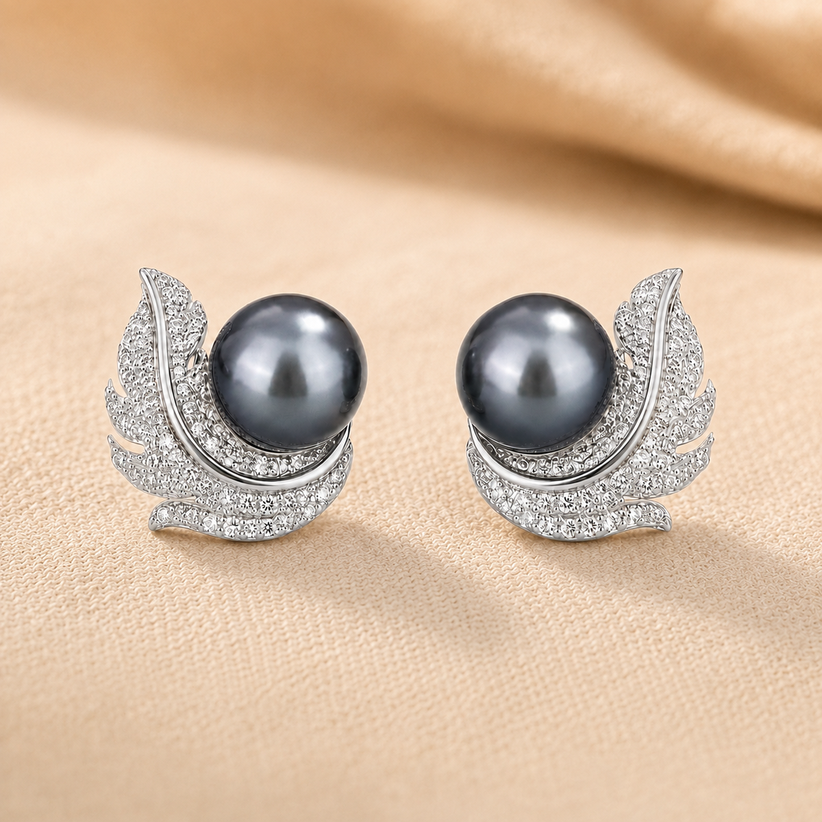 Francesca White Gold Earrings