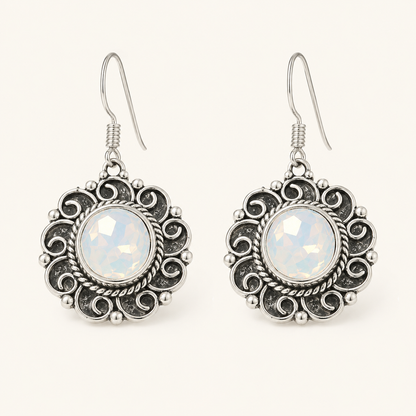 Ilaria White Gold Pearl Earrings